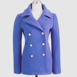 J. Crew Majesty Peacoat in Stadium Cloth 12P
